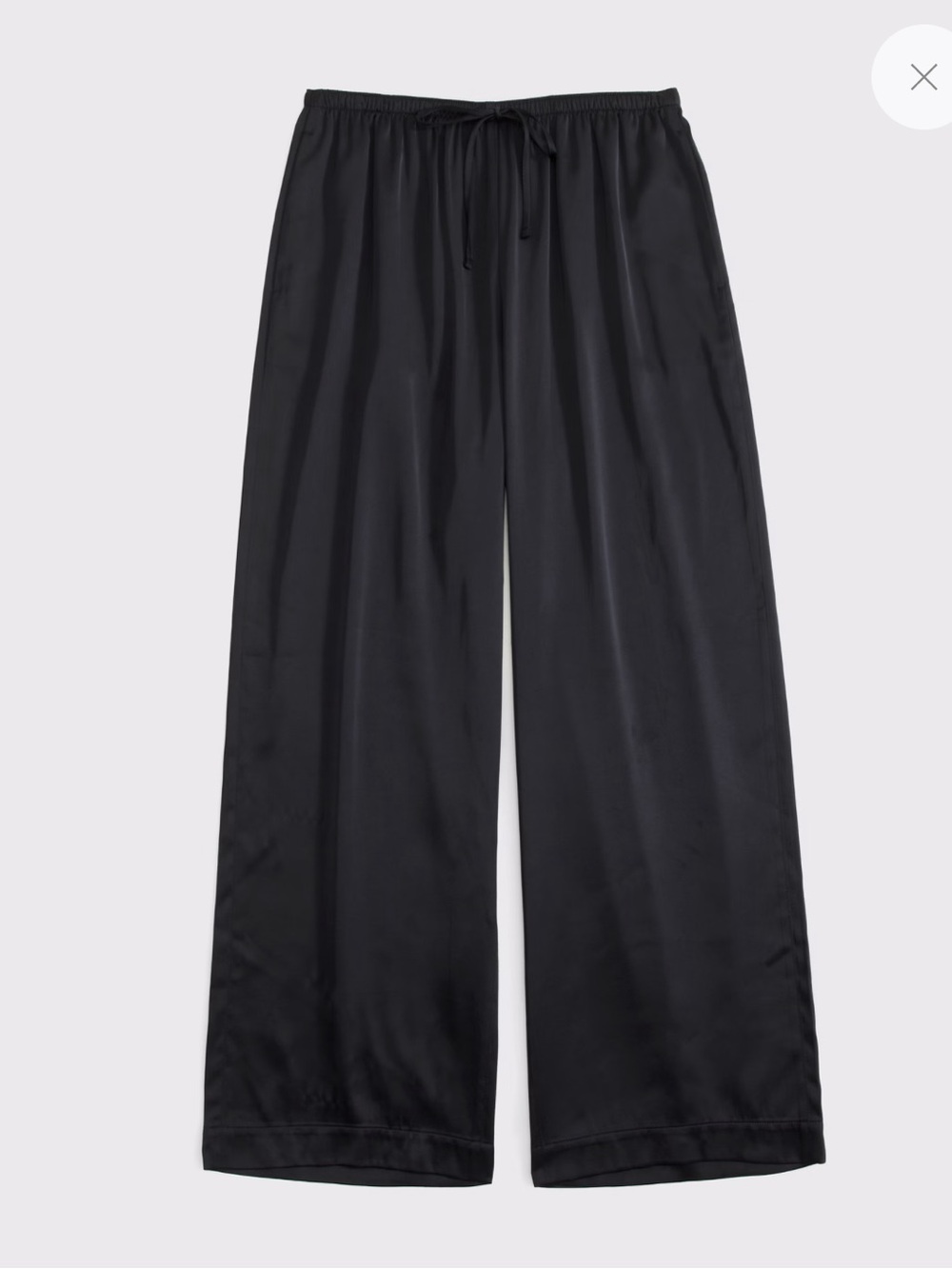 Abercrombie // Satin Wide Leg Pull-On Pant